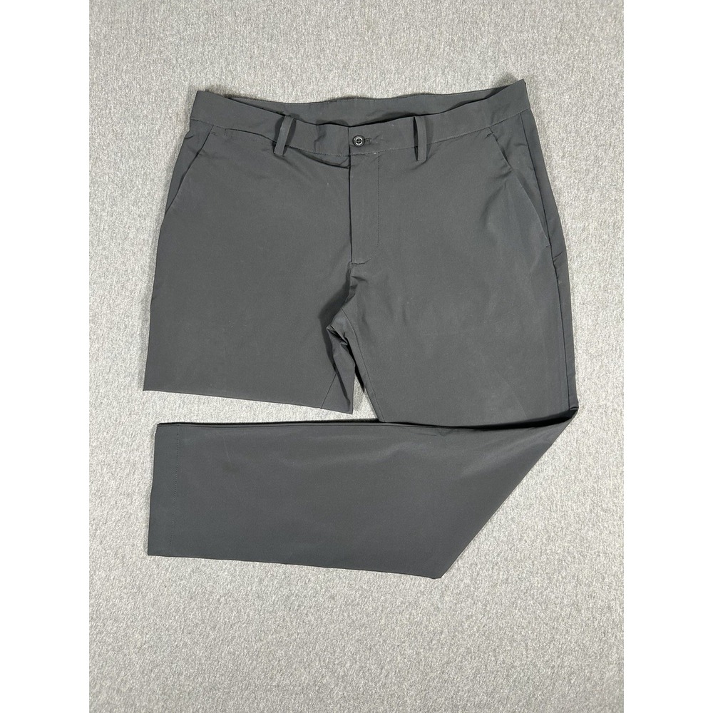 J.Lindeberg Mens Golf Pants Black Slim Tapered Stretch Chino 38x31